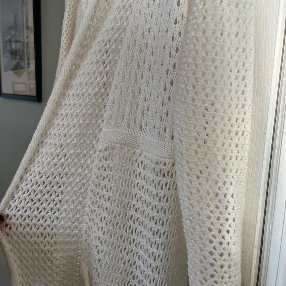 Anthropologie Angel of the North Ivory Knit Cardigan XS b7 - Picture 4 of 8